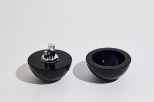 Flavin Glass Lighter & Ashtray Set by AMITHA