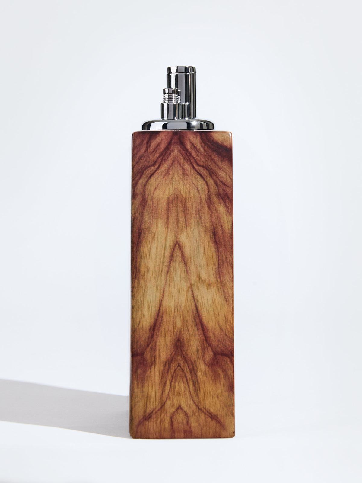 Wooden lighter on a white background - side view