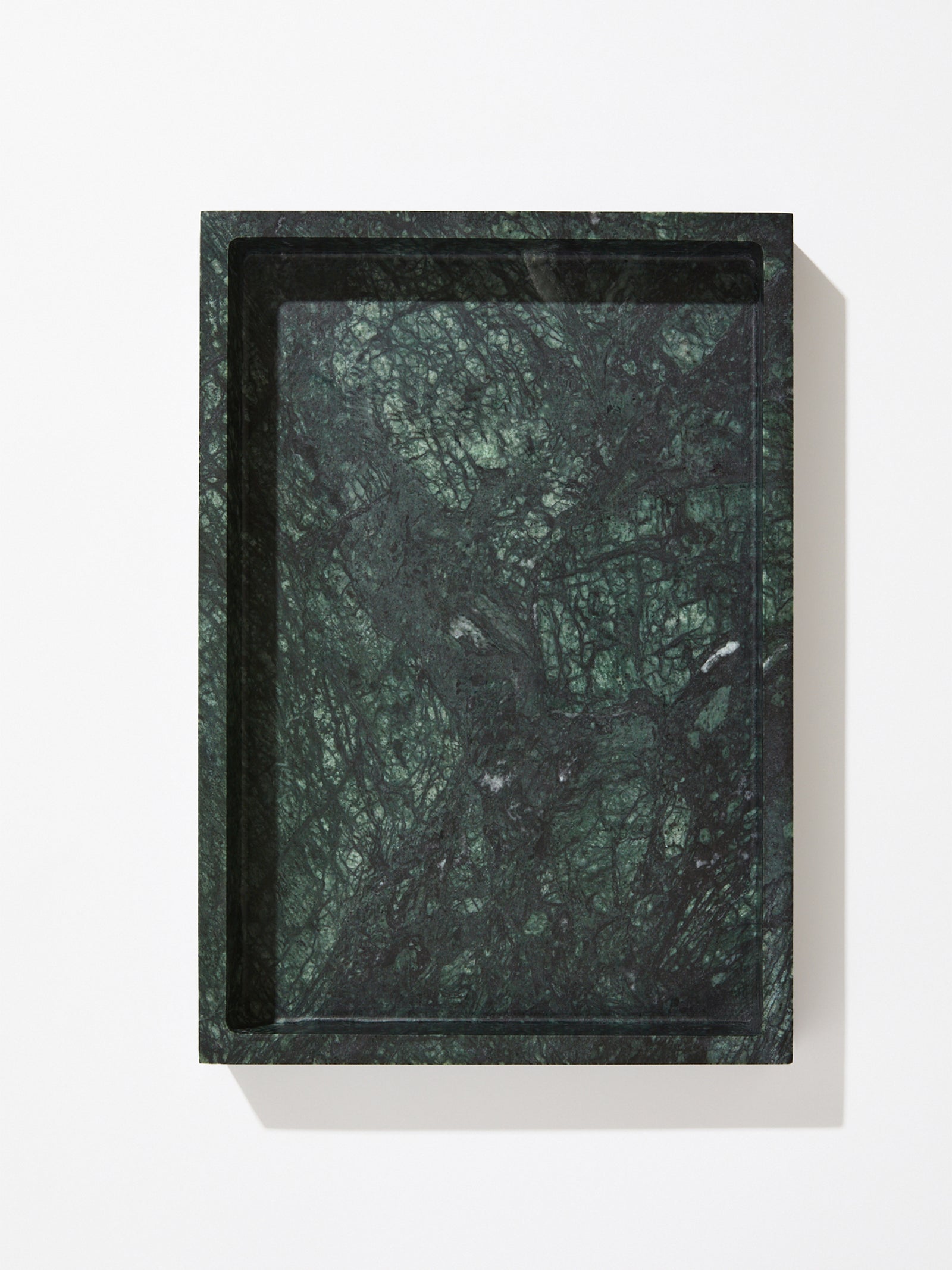 Serra Rolling Tray - Green Marble