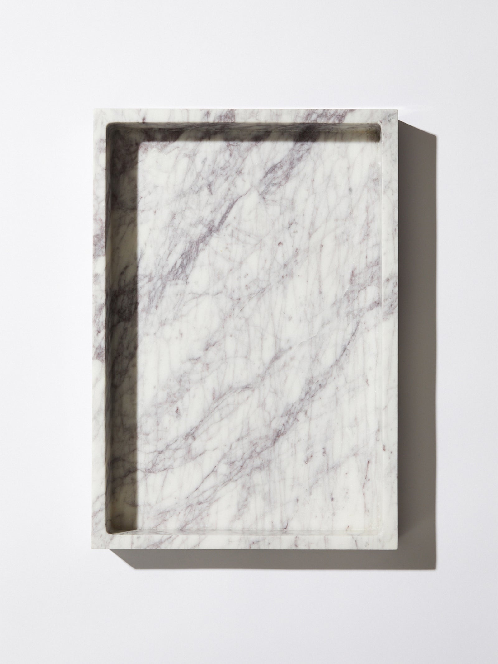 Serra Rolling Tray - White Marble